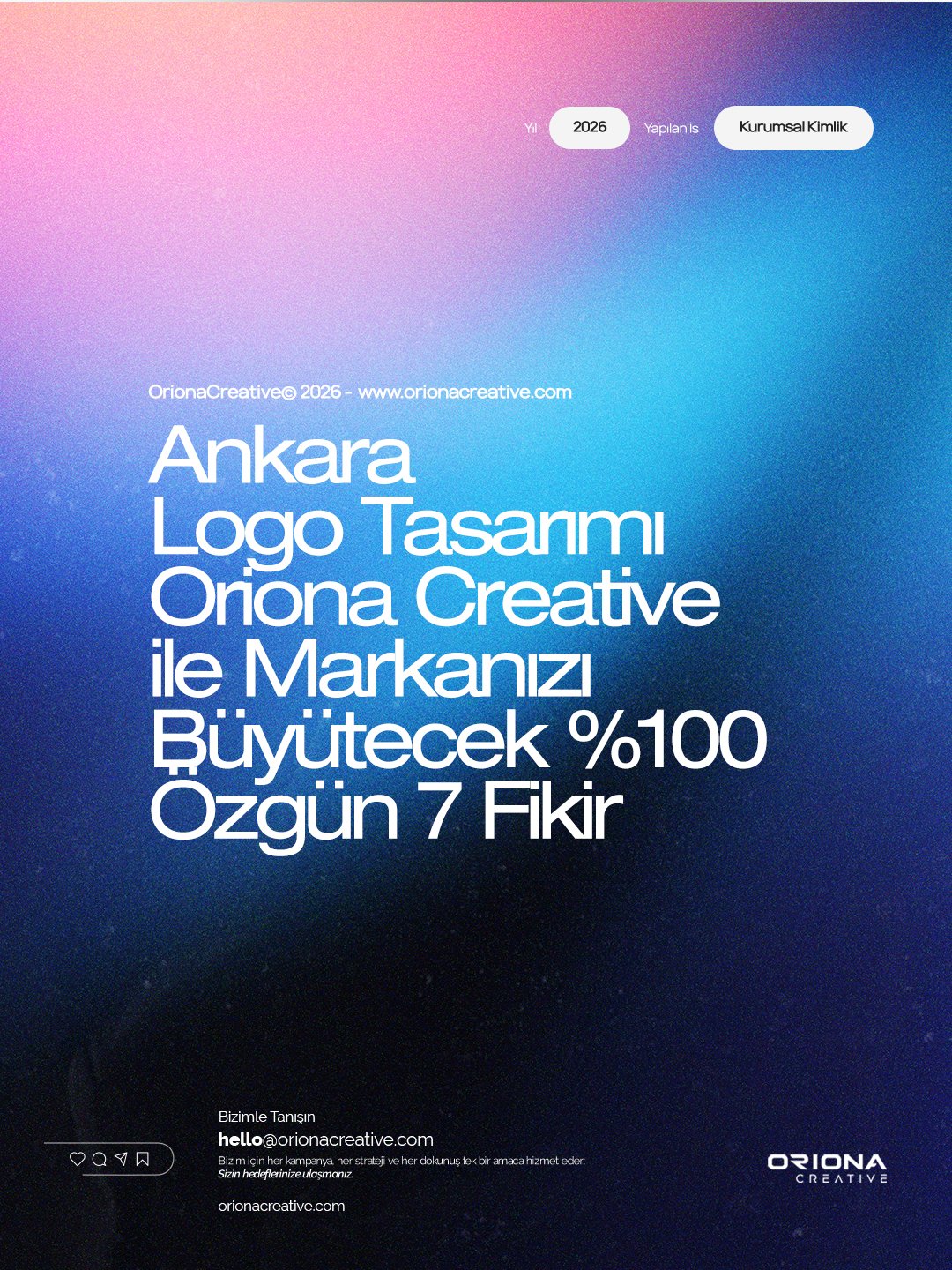 Ankara logo tasarımı - Oriona Creative profesyonel marka çözümleri