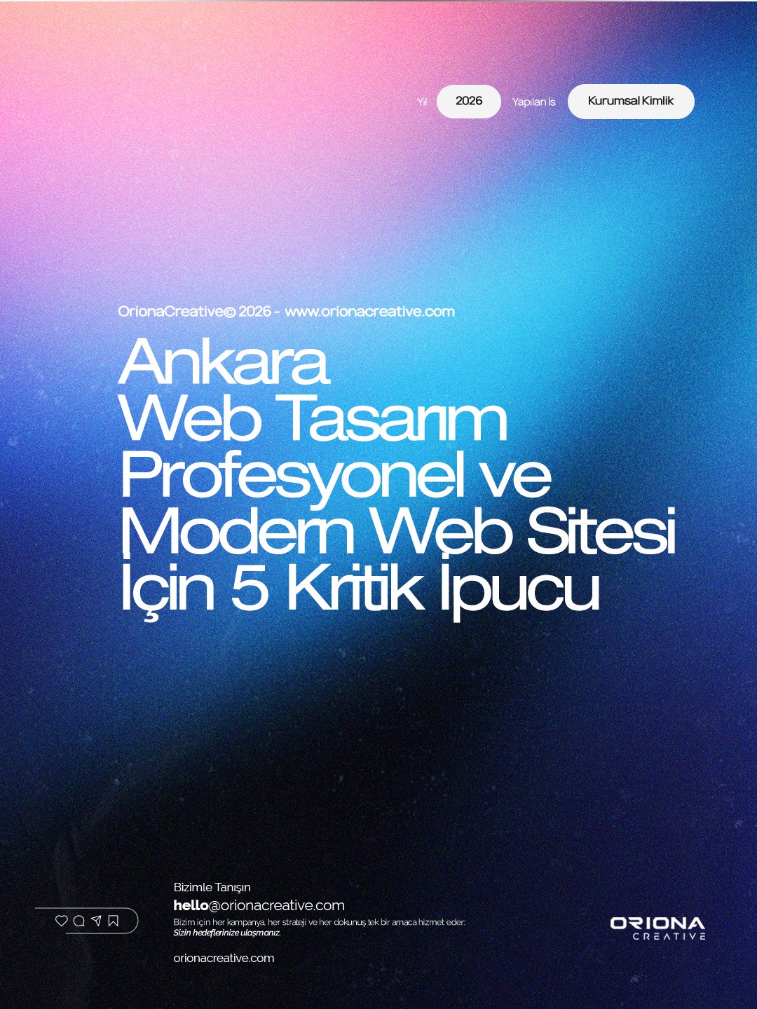 nkara web tasarım - Oriona Creative profesyonel web sitesi çözümleri