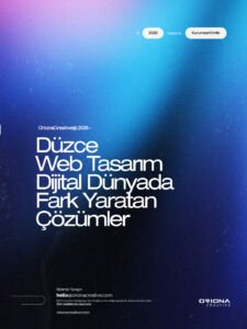 Düzce profesyonel web tasarım, e-ticaret ve dijital pazarlama ajansı