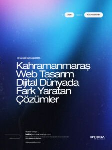 Kahramanmaraş profesyonel web tasarım, kurumsal yazılım ve dijital pazarlama ajansı