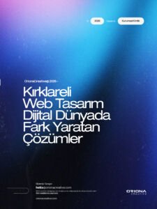 Kırklareli profesyonel web tasarım, kurumsal web sitesi ve dijital pazarlama