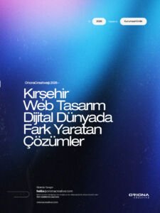 Kırşehir profesyonel web tasarım, kurumsal site ve dijital pazarlama