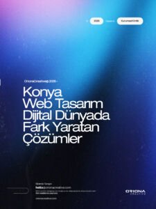 Konya profesyonel web tasarım, kurumsal site ve e-ticaret çözümleri