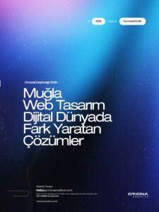 Muğla profesyonel web tasarım, turizm yazılımları ve dijital pazarlama