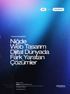 Niğde profesyonel web tasarım, e-ticaret ve dijital pazarlama ajansı