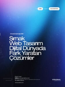 Şırnak profesyonel web tasarım, ticaret yazılımları ve dijital pazarlama ajansı