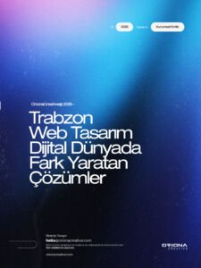 Trabzon profesyonel web tasarım, turizm yazılımları ve dijital pazarlama ajansı